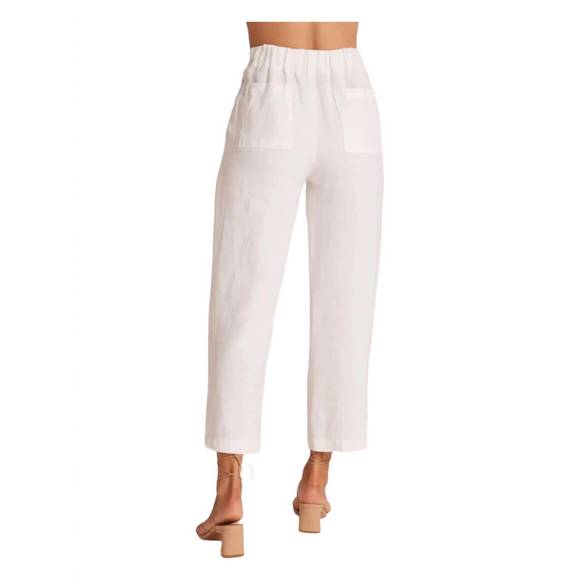 NEW BELLA DAHL relaxed pleat front trouser in white - Picture 2 of 3